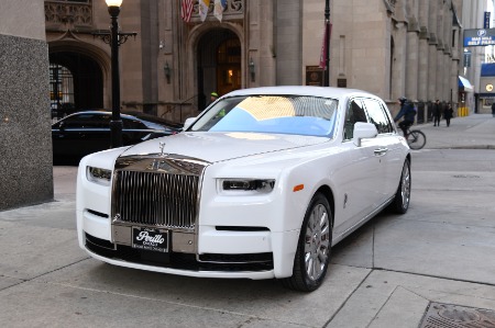 white rolls royce phantom 2020